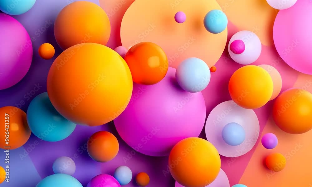Abstract Colorful Spheres Background Abstract Colorful Spheres Background