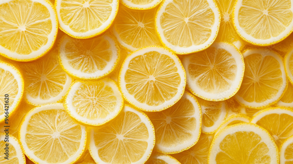A wallpaper with a picture of lemon slices. A wallpaper with a picture of lemon slices.