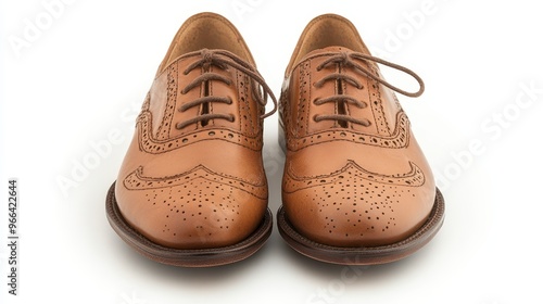 Brown Leather Brogue Shoes