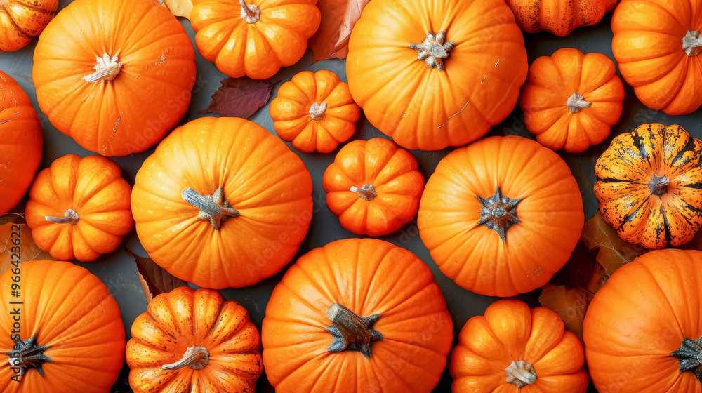 Orange mini pumpkins and gourds, view from above. Halloween or Thanksgiving concept. Orange mini pumpkins and gourds, view from above. Halloween or Thanksgiving concept.