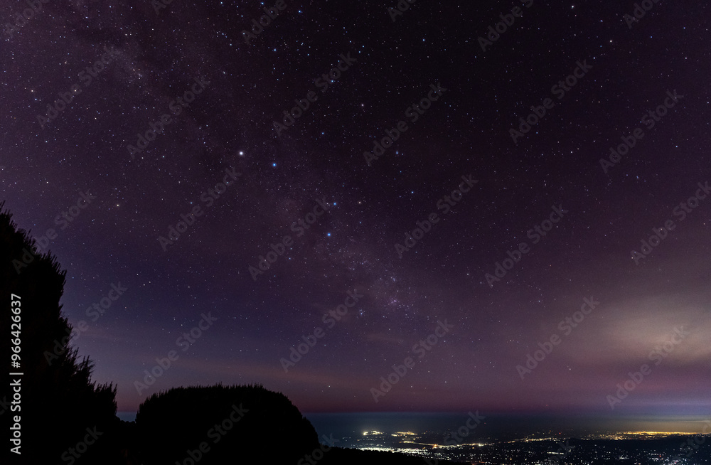 Fototapeta premium Milky way, Kilimanjaro National Park, Tanzania
