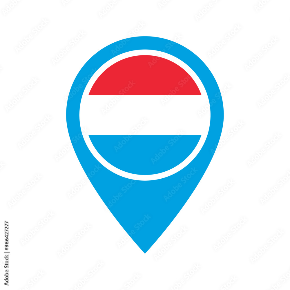 Luxembourg flag location icon Luxembourg flag location icon