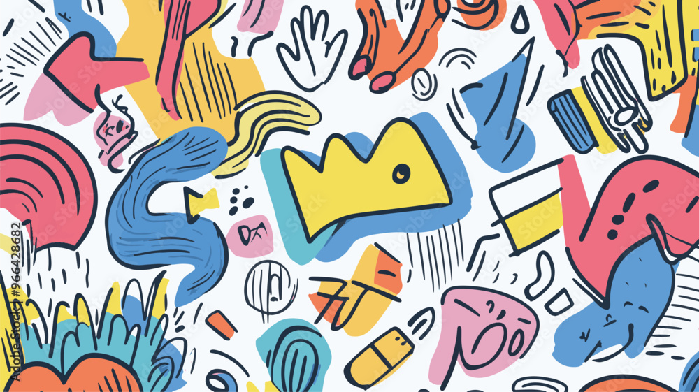 Obraz premium seamless pattern colorful art