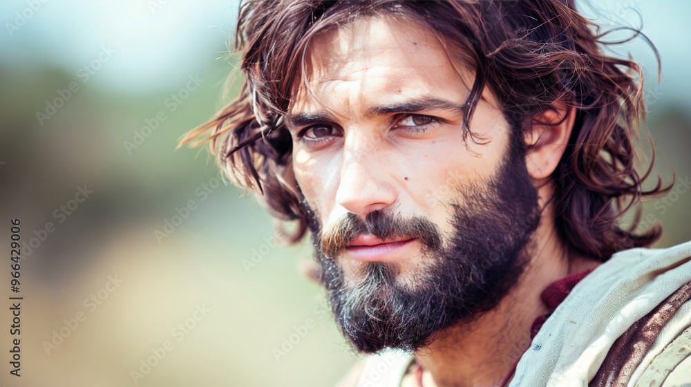 Obraz premium Jesus on the mount prophecies of end times, false prophets, and his second coming warning