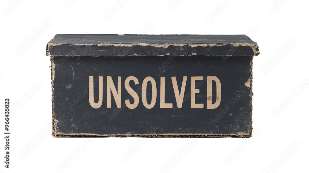 Cardboard Box With The Text Unsolved Cardboard Box With The Text Unsolved