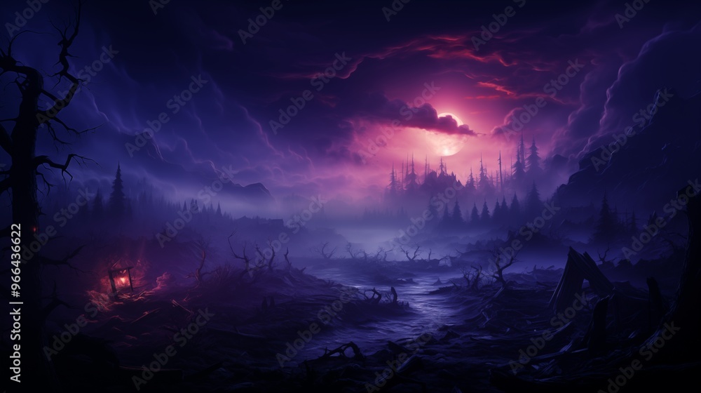 purple fog on plain black dark background. purple fog on plain black dark background.
