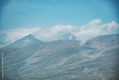 mountains and clouds photo