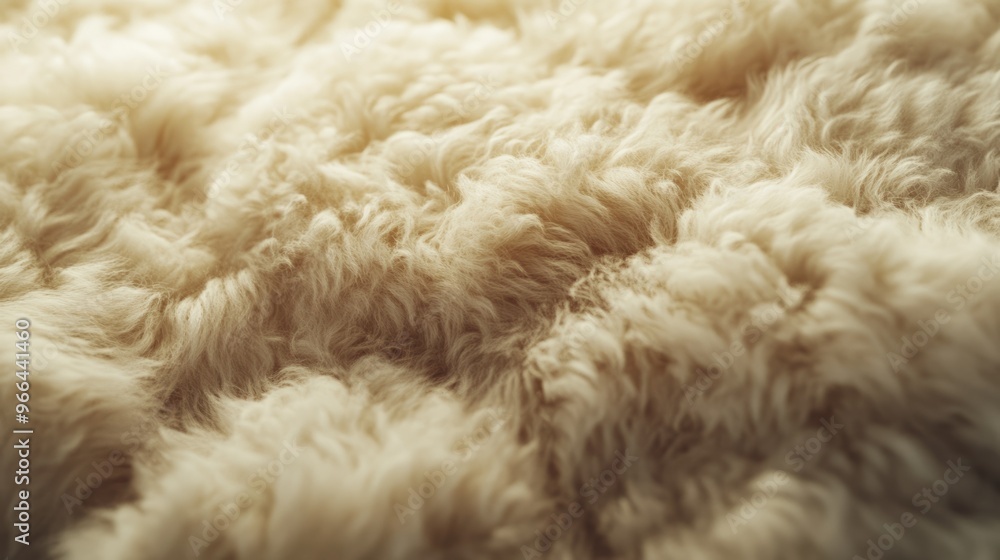 A close-up of fluffy sheep wool, captured in a soft, diffused light. The natural source of warmth and inspiration for the winter textile industry. A close-up of fluffy sheep wool, captured in a soft, diffused light. The natural source of warmth and inspiration for the winter textile industry.
