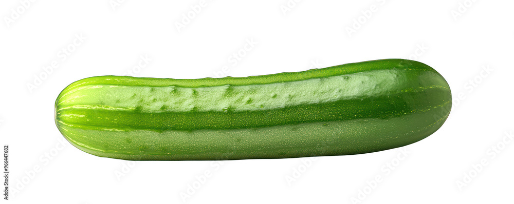 A fresh green cucumber isolated on a white background, perfect for healthy recipes and refreshing dishes. transparent background A fresh green cucumber isolated on a white background, perfect for healthy recipes and refreshing dishes. transparent background