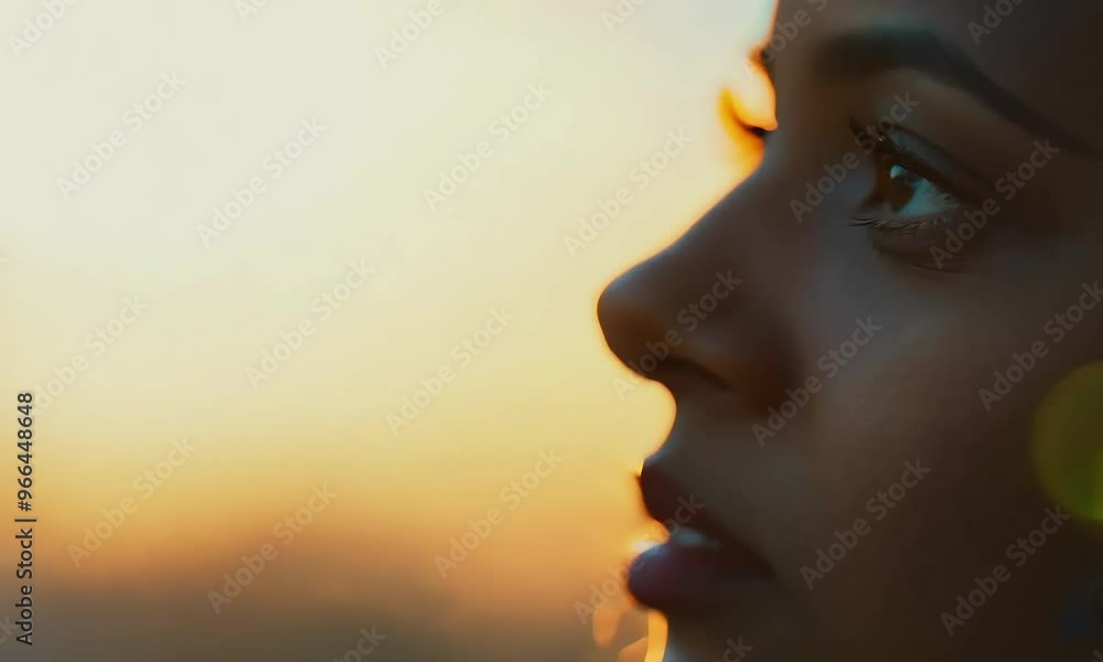 Zoom into the face of a reclusive female writer, A close-up profile of a person’s face, focused on the eye, with a soft, blurred background in warm hues. The lighting captures a calm and introspective Zoom into the face of a reclusive female writer, A close-up profile of a person’s face, focused on the eye, with a soft, blurred background in warm hues. The lighting captures a calm and introspective
