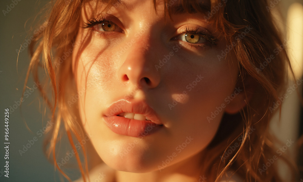 closeup photo shoot of a beautiful young woman, sunlight closeup photo shoot of a beautiful young woman, sunlight