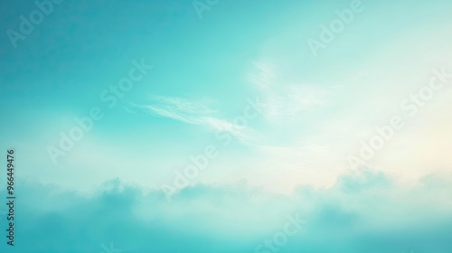 Matte gradient background featuring gentle transitions from light sky blue to soft turquoise for a calm visual