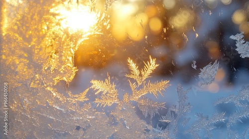 Snow melting on frosted windowpane warmth returning sunlight reflecting winter first melt revealing nature beauty