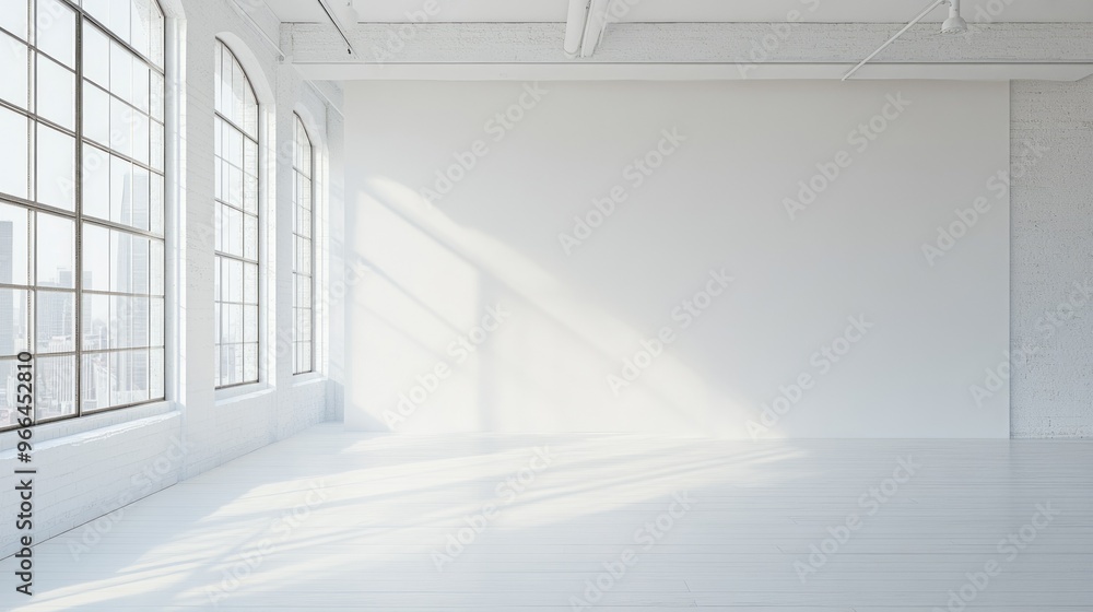 Obraz premium White open space, blank wall