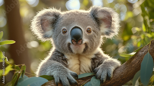 Koala in the wild. Beautiful extreme close-up. Printable photo with Instant Download. Digital photography. Art Decor. Digital art.