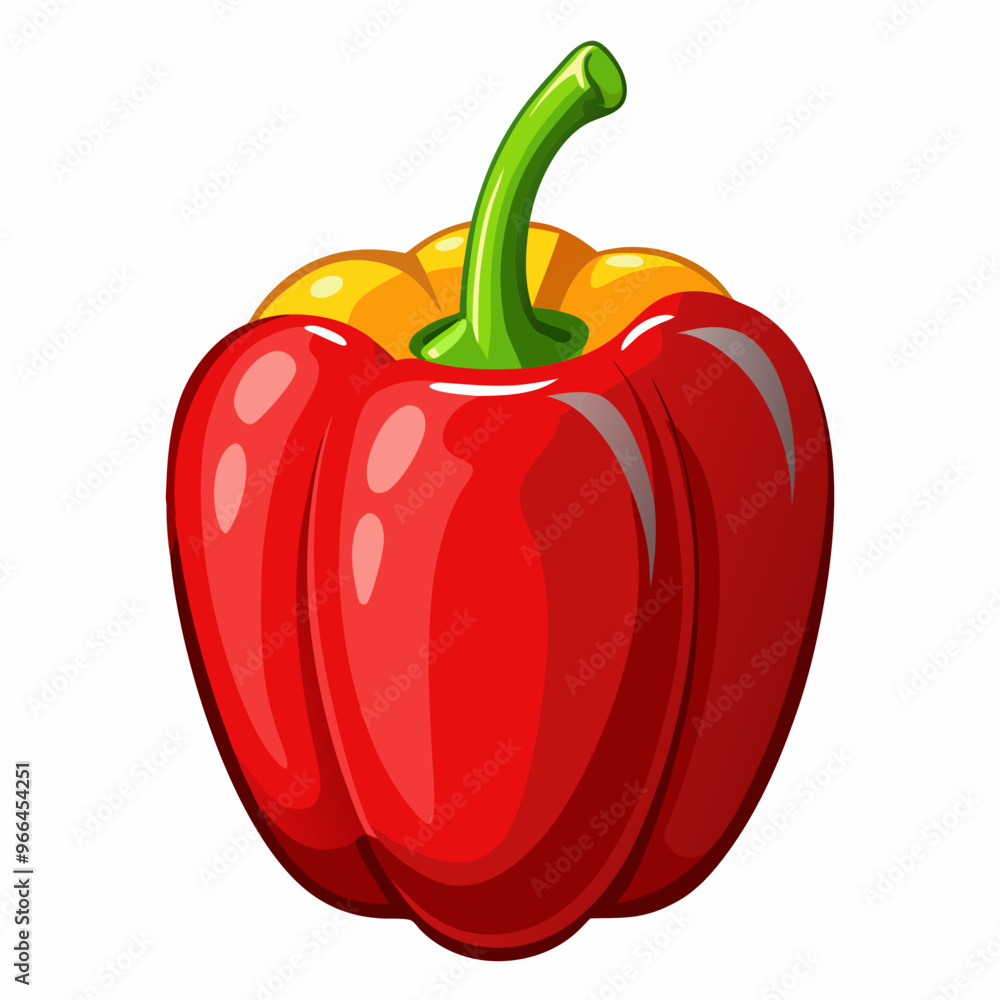 red pepper on a white background red pepper on a white background