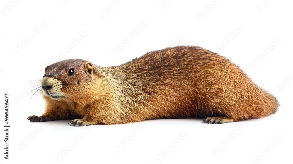 A Marmot Looking Up and Posing A Marmot Looking Up and Posing