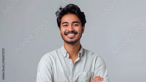 Portrait of a cheerful Indian man