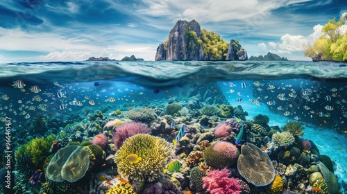 Underwater Paradise: A Glimpse into a Vibrant Coral Reef