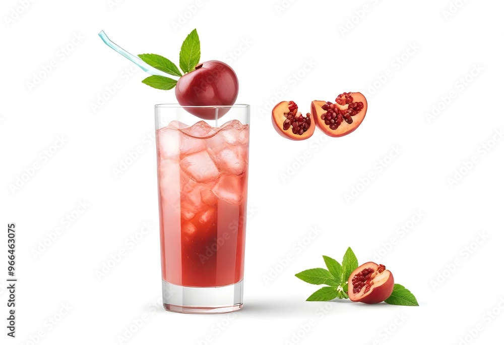 cocktail with strawberry and lime cocktail with strawberry and lime