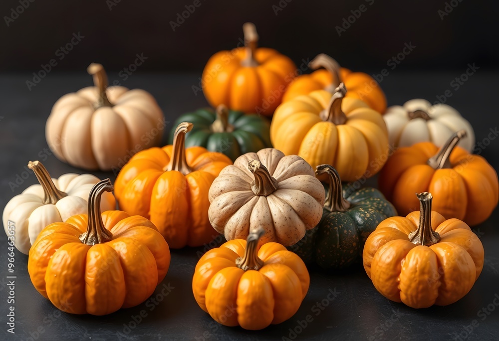 Variety of pumpkins Variety of pumpkins