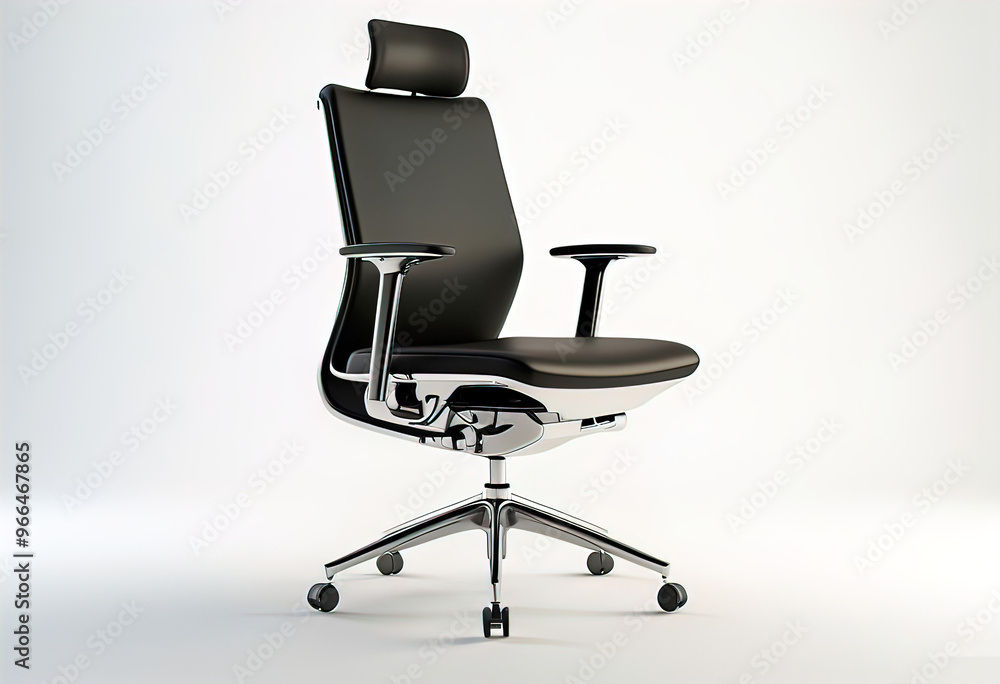 Modern ergonomic office chair isolated on white background, Modern ergonomic office chair isolated on white background,