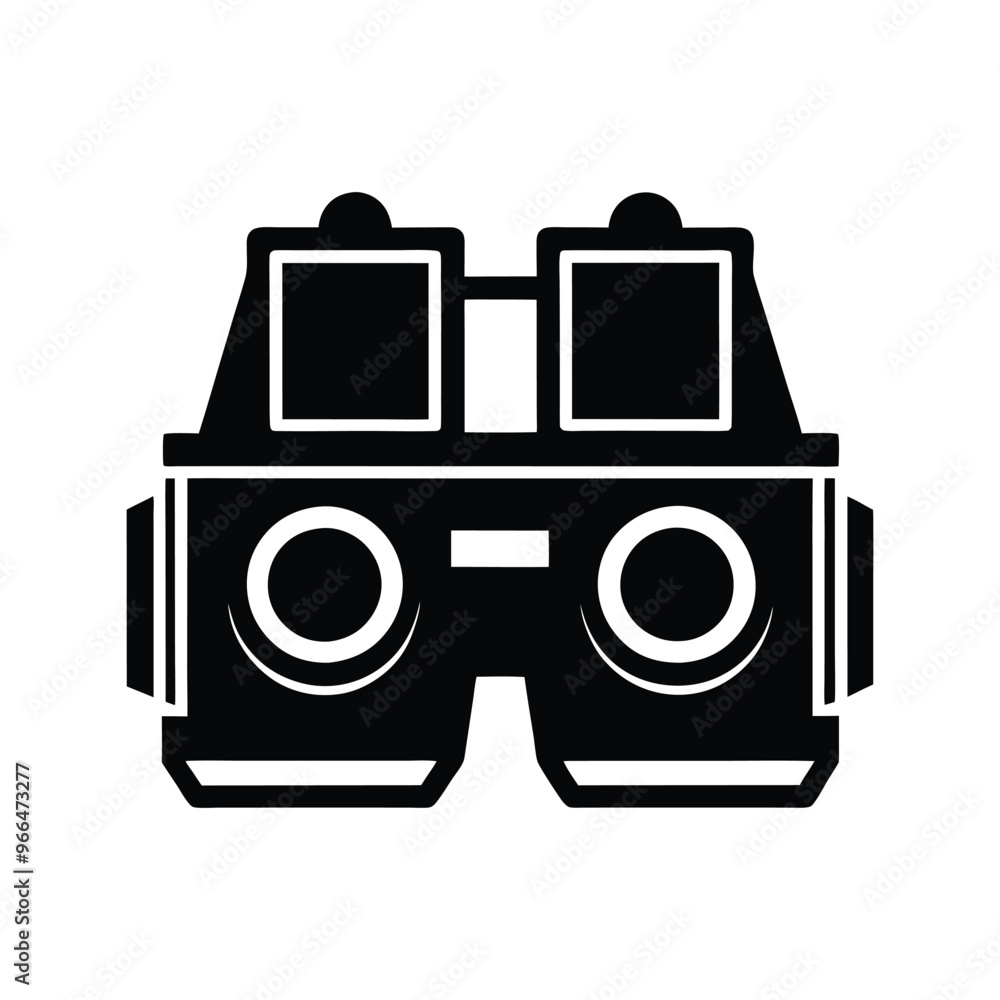Stereoscope silhouette black vector art , Photographer silhouette vector art illustration. Stereoscope silhouette black vector art , Photographer silhouette vector art illustration.