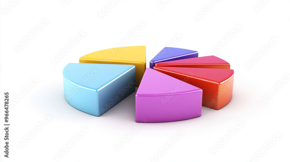 3D pie and bar graphs with a white background. Perfect for presentations. 3D pie and bar graphs with a white background. Perfect for presentations.