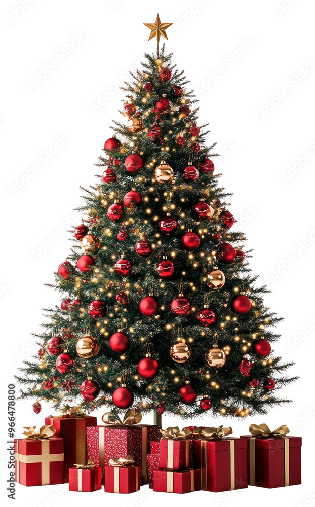 PNG Festive Christmas tree with gifts PNG Festive Christmas tree with gifts