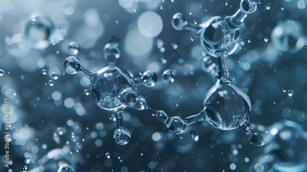 Water Molecule in Liquid State Water Molecule in Liquid State