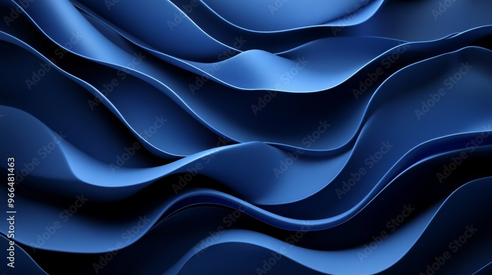 Sophisticated 3D blue background featuring smooth, elegant curves with soft lighting, creating a refined and luxurious aesthetic Sophisticated 3D blue background featuring smooth, elegant curves with soft lighting, creating a refined and luxurious aesthetic