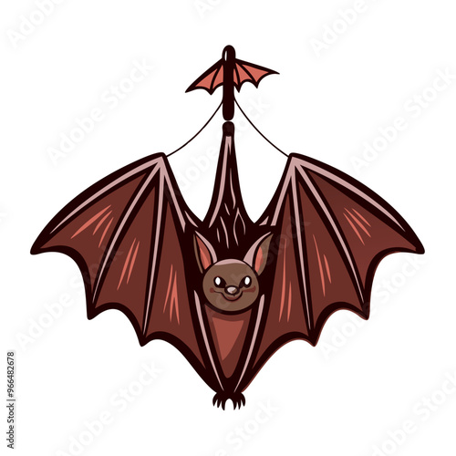 Hanging bat