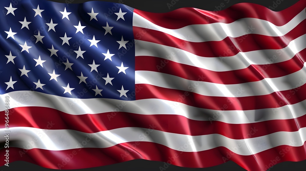 United States of America flag.The Correct Proportions United States of America flag.The Correct Proportions