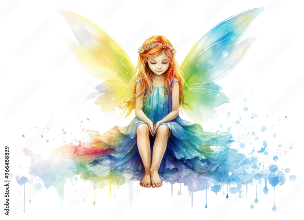 PNG Sitting fairy angel toy. PNG Sitting fairy angel toy.