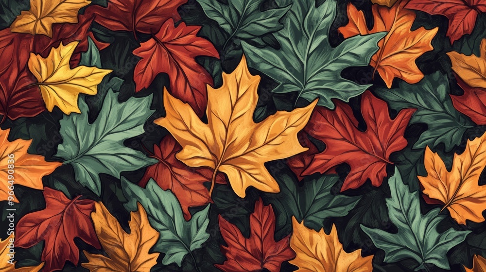 leafs pattern backround illustration leafs pattern backround illustration