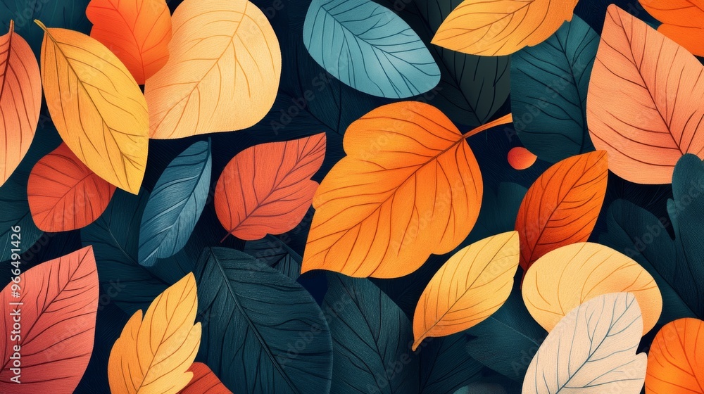 leafs pattern backround illustration leafs pattern backround illustration