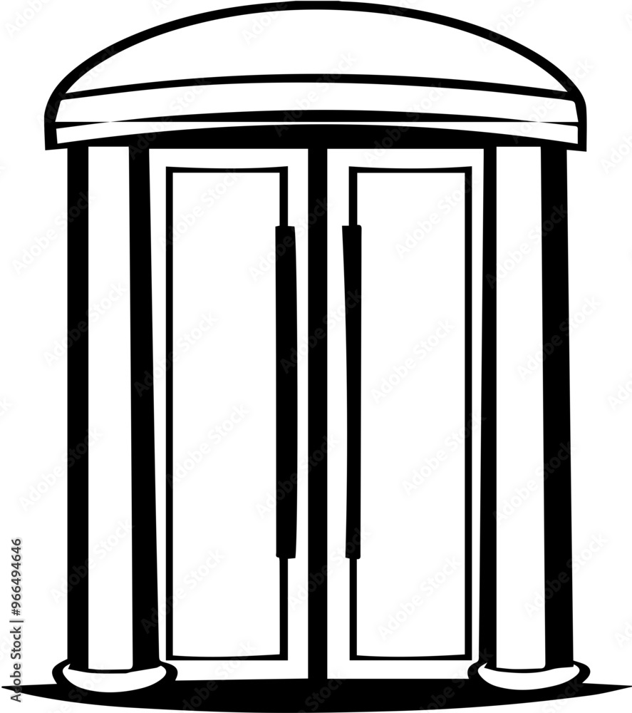 Icon image representing a phone booth Icon image representing a phone booth