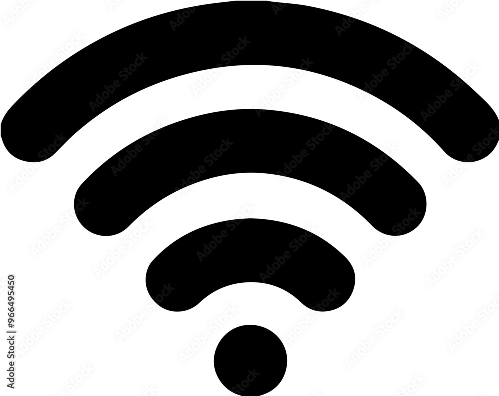 Wireless signal icon, wifi and network connection symbol Wireless signal icon, wifi and network connection symbol