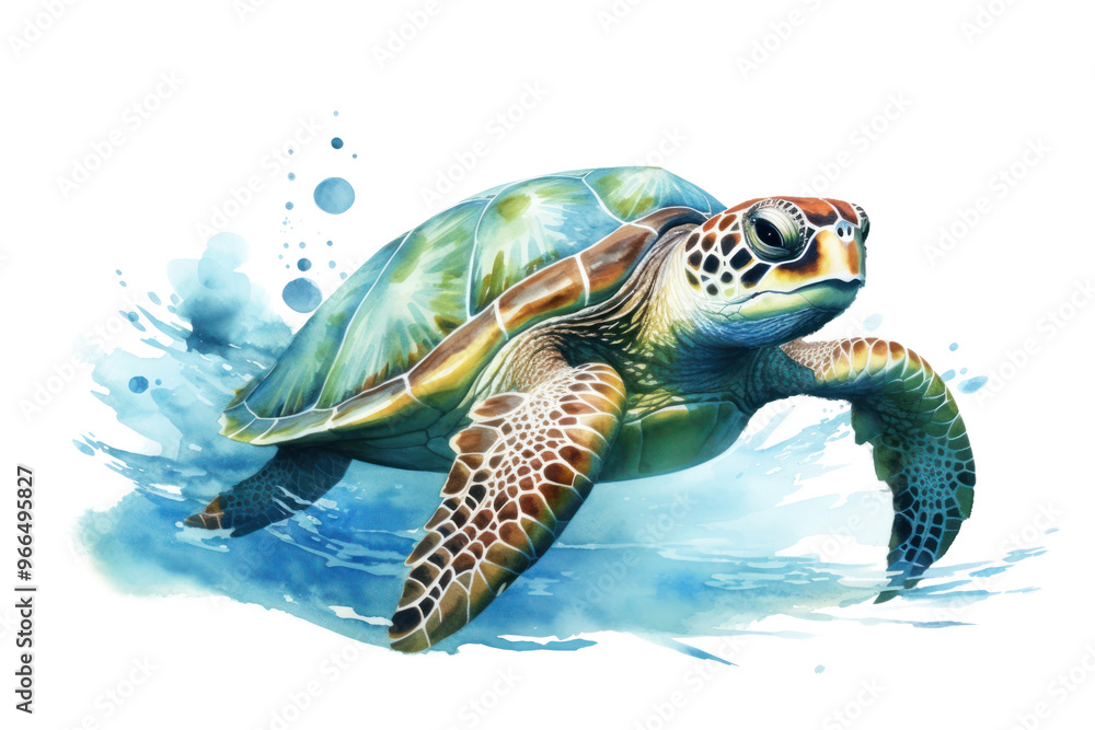 Fototapeta premium PNG Reptile animal underwater wildlife.