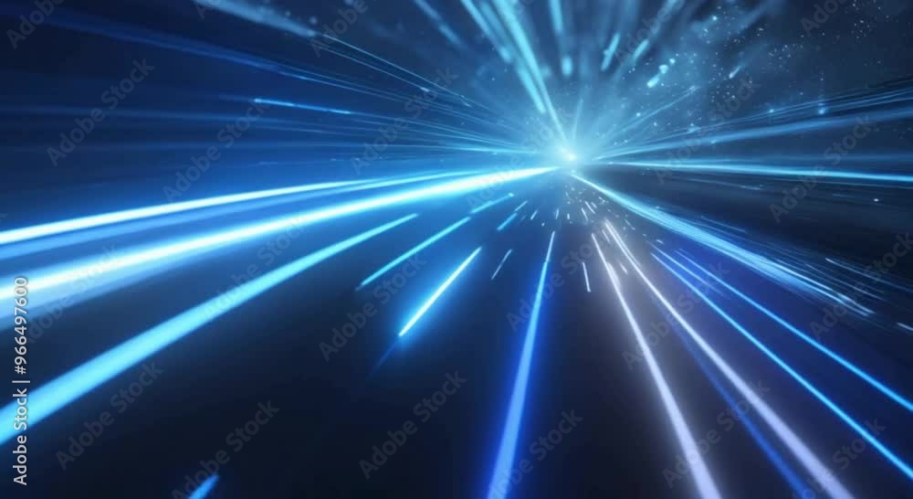 High-Speed Blue Laser Beams: Futuristic Sci-Fi Animation High-Speed Blue Laser Beams: Futuristic Sci-Fi Animation