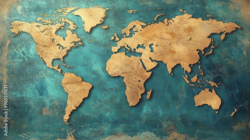 wold map illustration 