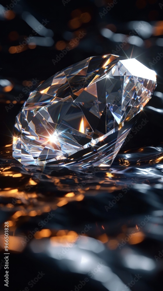 Captivating close up of a flawlessly cut and faceted diamond gemstone sparkling with mesmerizing radiance and brilliant refraction of light This exceptional gemstone epitomizes the epitome of luxury Captivating close up of a flawlessly cut and faceted diamond gemstone sparkling with mesmerizing radiance and brilliant refraction of light This exceptional gemstone epitomizes the epitome of luxury