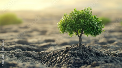 A Small Tree Grows in a Barren Land