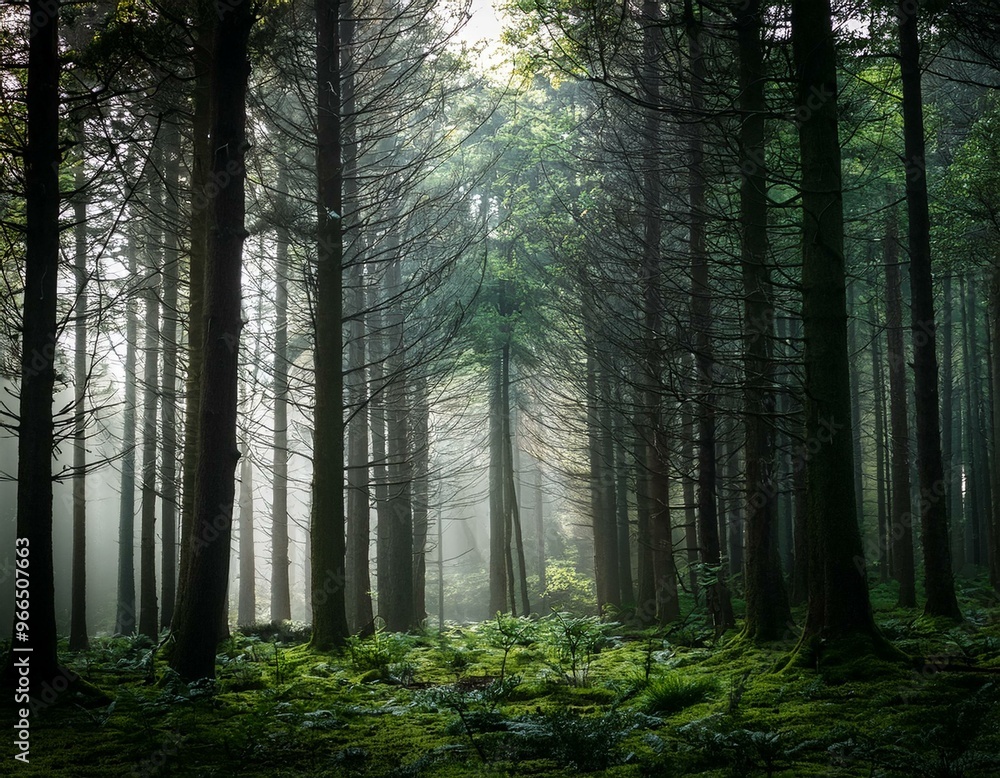 Obraz premium morning in the forest