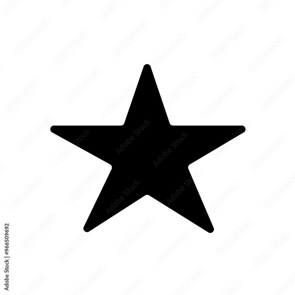 Vector illustration of Star silhouette Vector illustration of Star silhouette
