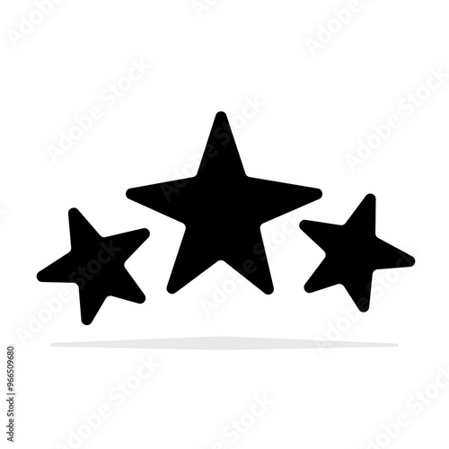 Set of stars. Stars icons. Star sign vector design.
