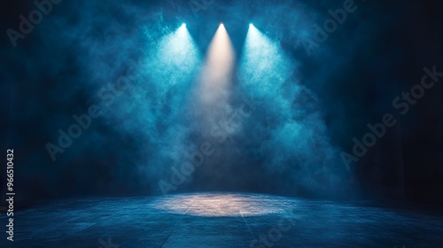 Wallpaper Mural Intense stage spotlight highlighting dramatic performance wallpaper Torontodigital.ca