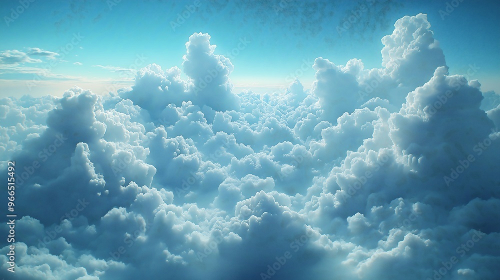Expansive Sky Filled with Puffy White Clouds Expansive Sky Filled with Puffy White Clouds