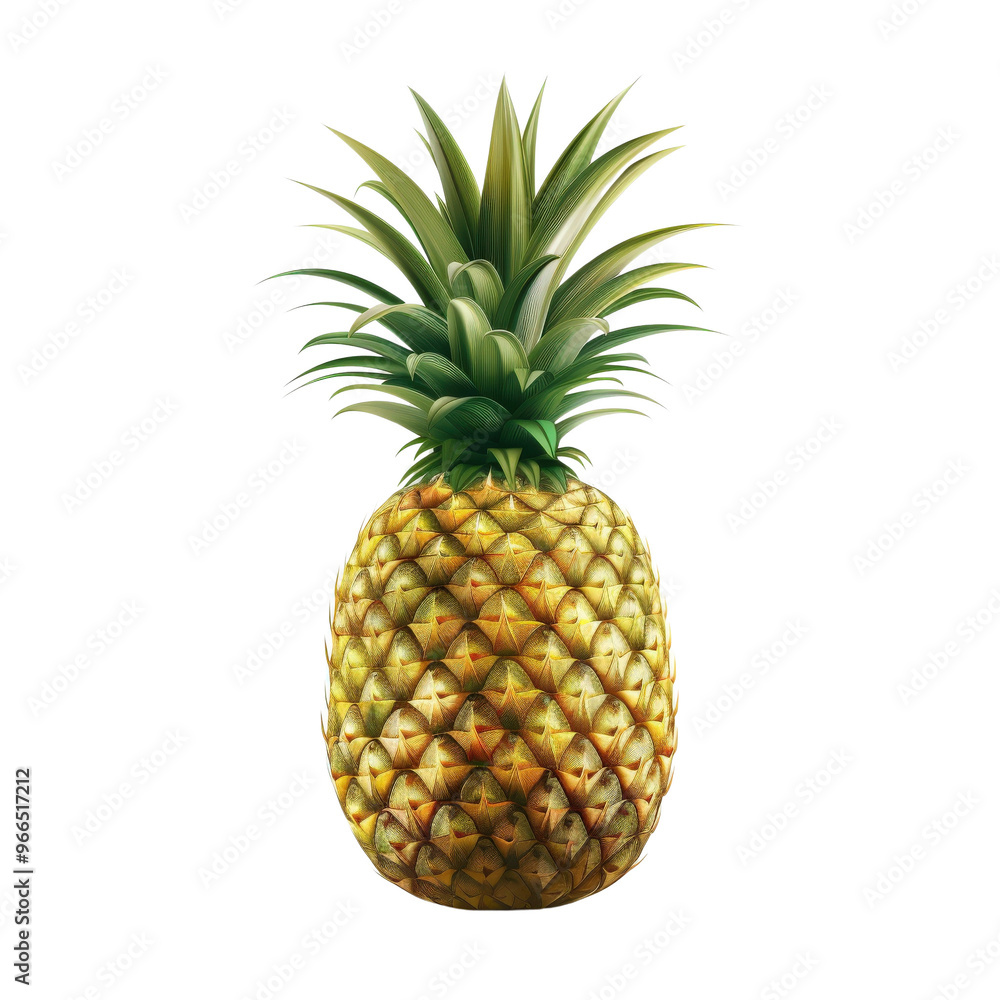 Fresh ripe pineapple isolated on white background. Perfect tropical fruit for a healthy diet and delicious recipes. Fresh ripe pineapple isolated on white background. Perfect tropical fruit for a healthy diet and delicious recipes.