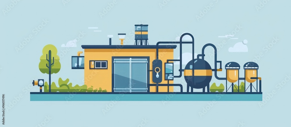 of a futuristic industrial complex featuring clean energy production automated manufacturing processes and integrated logistics and transportation systems of a futuristic industrial complex featuring clean energy production automated manufacturing processes and integrated logistics and transportation systems